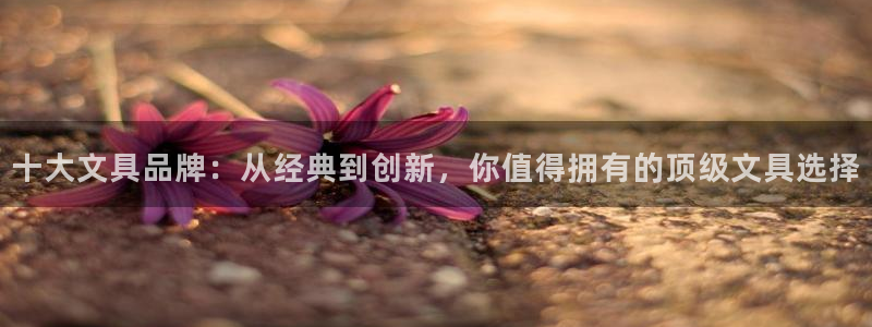 卧龙娱乐前7O667：十大文具品牌：从经